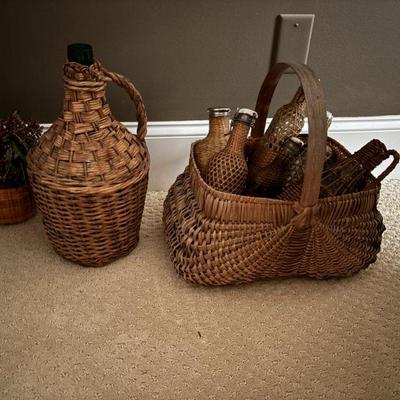 Multiple Collections Hand Woven Baskets, Production Baskets and Bottles 