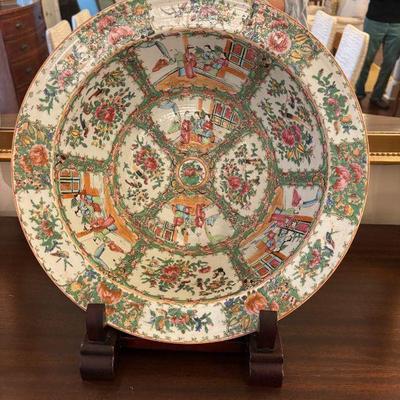 Rose Medalion Punch Bowl