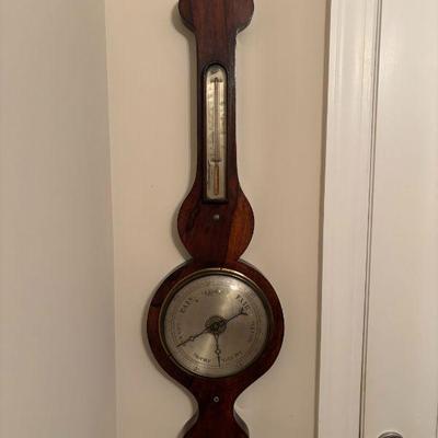 Barometer with Rosewood Case