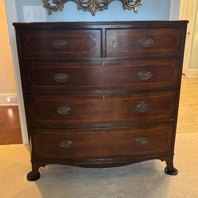 Mahogany Banded and Inlaid Dresser