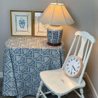 Charming blue and white home decor collection
