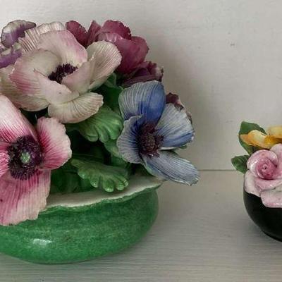 Coalport staffordshire bone china floral arrangements