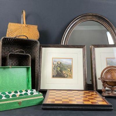 Eclectic home decor collection art baskets and more