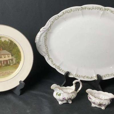 Elegant antique vintage china serving lot limoges & spode
