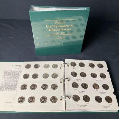 Proof u s. presidential dollar series 2007 2016 coin collection