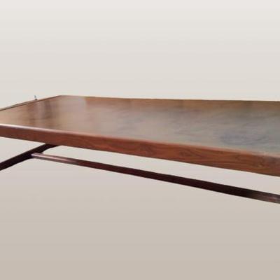 Harry Lunstead MCM patinated copper coffee table