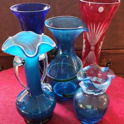 Colorful Art Glass and Colored Crystal
