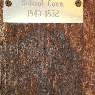 Sold Price: Antique JC BROWN painted Tole Metal Clock