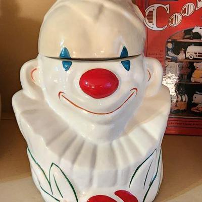 McCoy Pottery USA Smiling Happy Clown Cookie Jar