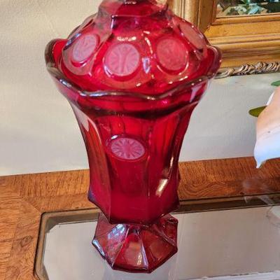 Fostoria Coin Glass Urn