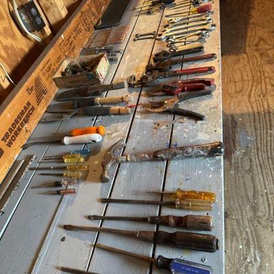 Table Top Worth Of Hand Tools
