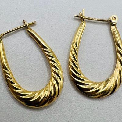 14K Gold Hoop Earrings
