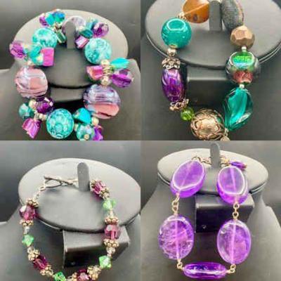 (4) Costume Jewelry Bracelets
