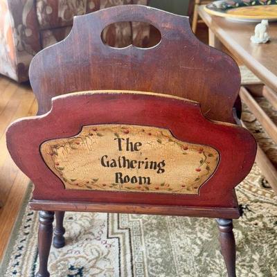 Rustic Magazine Rack
