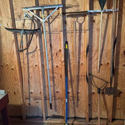 Wall Of Yard Tools
