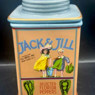 Vintage Sakura Stoneware Kitchen Canister
