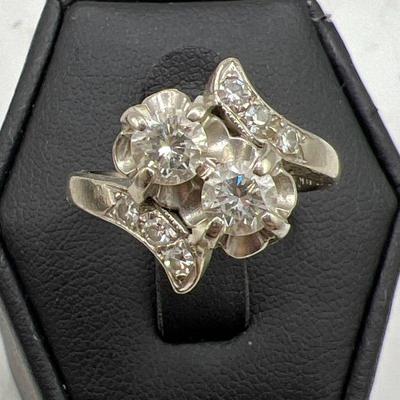 14K White Gold Diamond Ring
