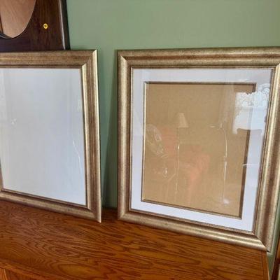 (2) Large Gold Colored Frames
