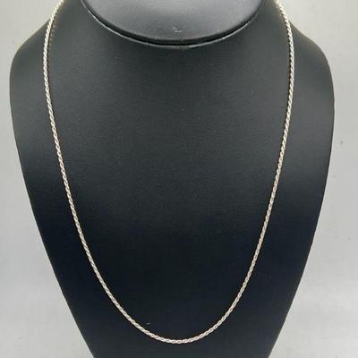 Sterling Silver Braided Necklace
