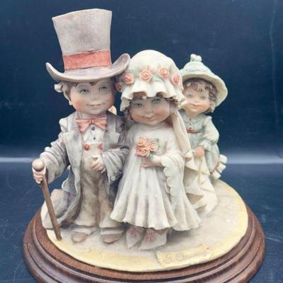 1982 Giuseppe Armani "Wedding from Gulliver's World" Large Figurine Florence
