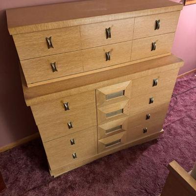 Six Drawer Light Wood Dresser
