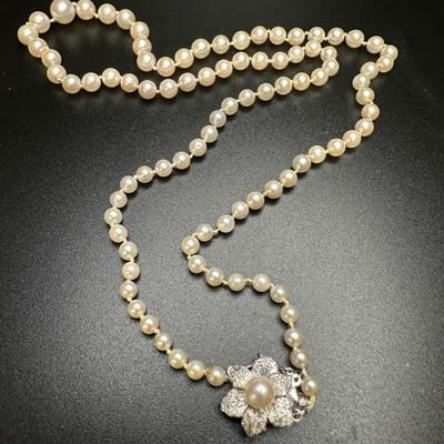Pearls with 14k gold clasp