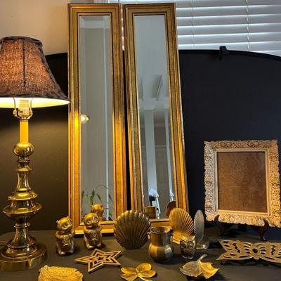 Brass mirrors