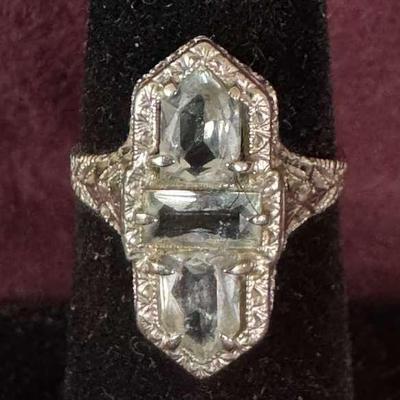 Aquamarine ring