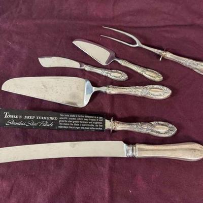Towle serving with stainless