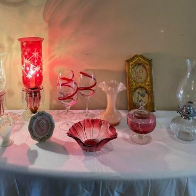 Pink red display