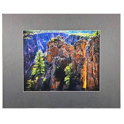 Lot #53 - 30 x 24.5" Color Photo of a Mountain Canyon in 5.25" Matt
