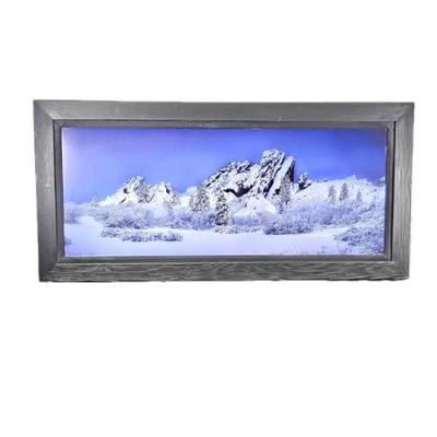 Lot #46 - Signed "Roxborough: CO" In Acrylic and Framed 69" x 32"