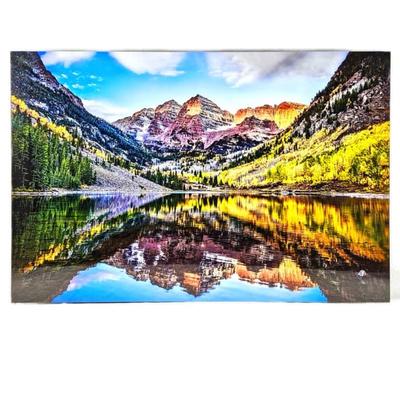 Lot #13 -Maroon Bells, Aspen Co. Fine Art Photography -Modern High-End Acrylic Mounted Print- 30" x 45" Signed by the artist