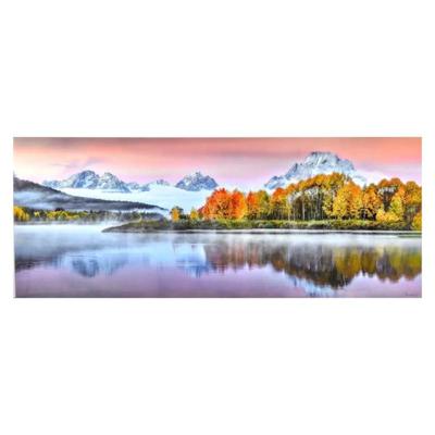  Randy Koepsell Landscape Art Photography- Acrylic Mounted Print- Mountain Reflections Alpenglow Wyoming- 46" x 24"