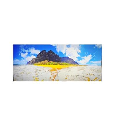 Lot #51 - "West of Aloha" Hawaii Mounted on MDF Backing 56" x 24"