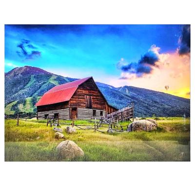 Lot #9 - Signed R. Koepsell Fine Landscape Art Photography - "More Barn in Steamboat"- Acrylic Mounted- 48" x 35.5"