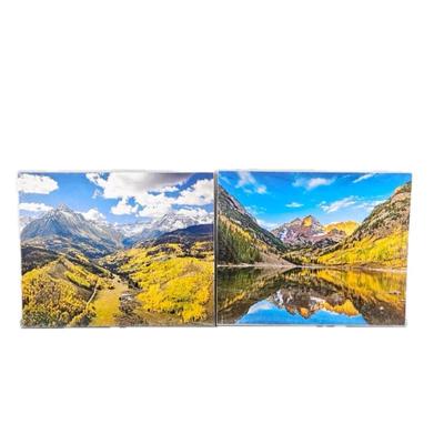 Lot #67 - Lot of Two 16 x 20 Enlarged Nature Photos in Protective Sleeves "Maroon Bells" Colorado