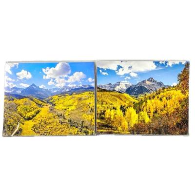 Lot #68 - Lot of Two 16 x 20 Enlarged Nature Photos in Protective Sleeves - "Dallas Divide" (right)