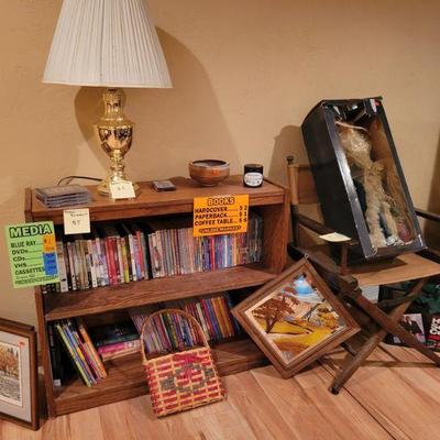 Books, CDS, DVD, and Decor
