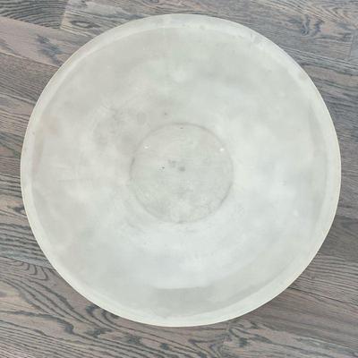 Large Decorative Bowl | Decorative glass accent bowl - h. 3 x dia. 24.25 in

