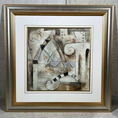 Eric Waugh (b. 1929), Print | Classica II. Printed signature lower right. Matted in a gilt and silvered frame. Sight: 15-1/2 x 15-1/2 -...