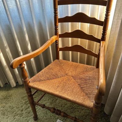 Ladder back Rush seat chairs 