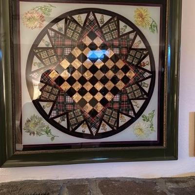 Reversed paint art piece 