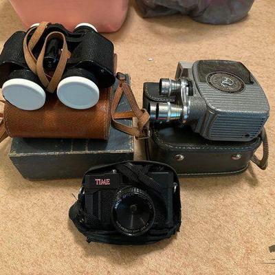#3512 • Keystone Capri Video Camera Time Camera and Binoculars
