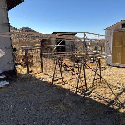 #5202 • Ladder Rack and Two Metal A Frames
