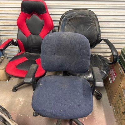 #1282 • (3) Office Chairs
