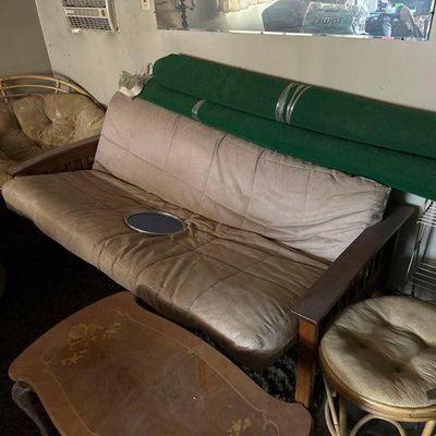#3002 • Chair Futon and Foot Stool

