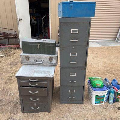 #4999 • Filing Cabinets, Lock Box, Toolbox, Suitcase
