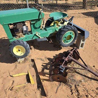 #2100 • Mini Tractor with 2 Blades and 1 Disc
