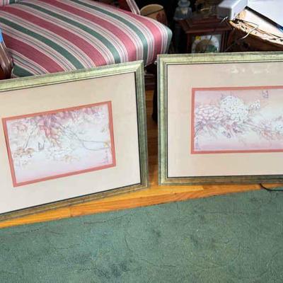 (2) Butterfly Prints

